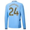 Maglia da Calcio a Maniche Lunghe Manchester City Champions 24 Casa 2024-25 per Uomo